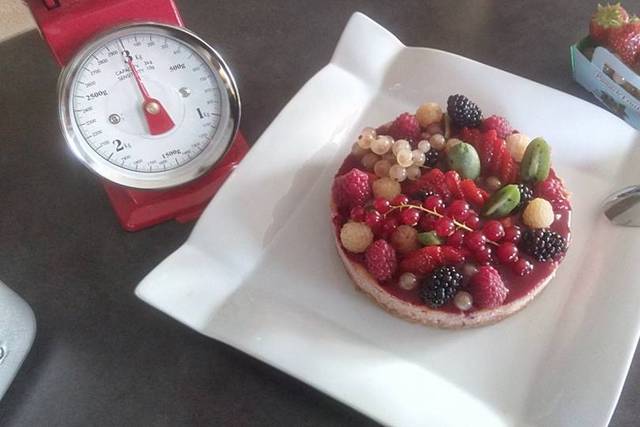 Cheese cake fruits rouge