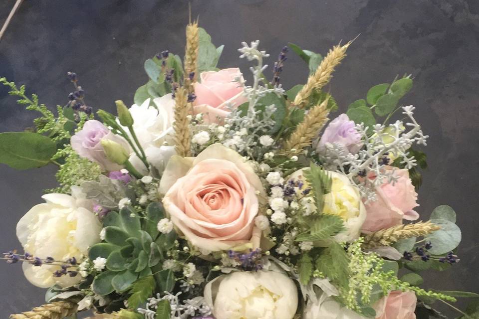 Bouquet de mariée champêtre