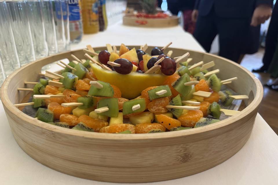 Brochettes de fruits