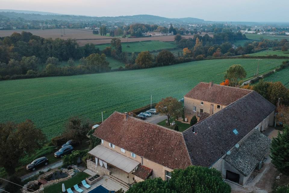 Vue aérienne automne