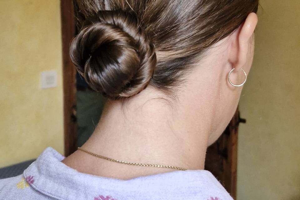 La mariée, chignon classique