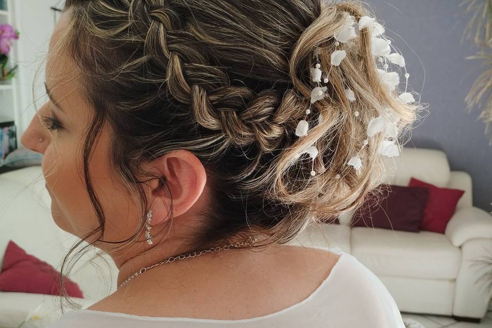 La mariée chignon tresse