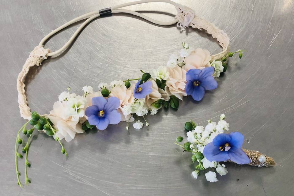 Fleurs cheveux