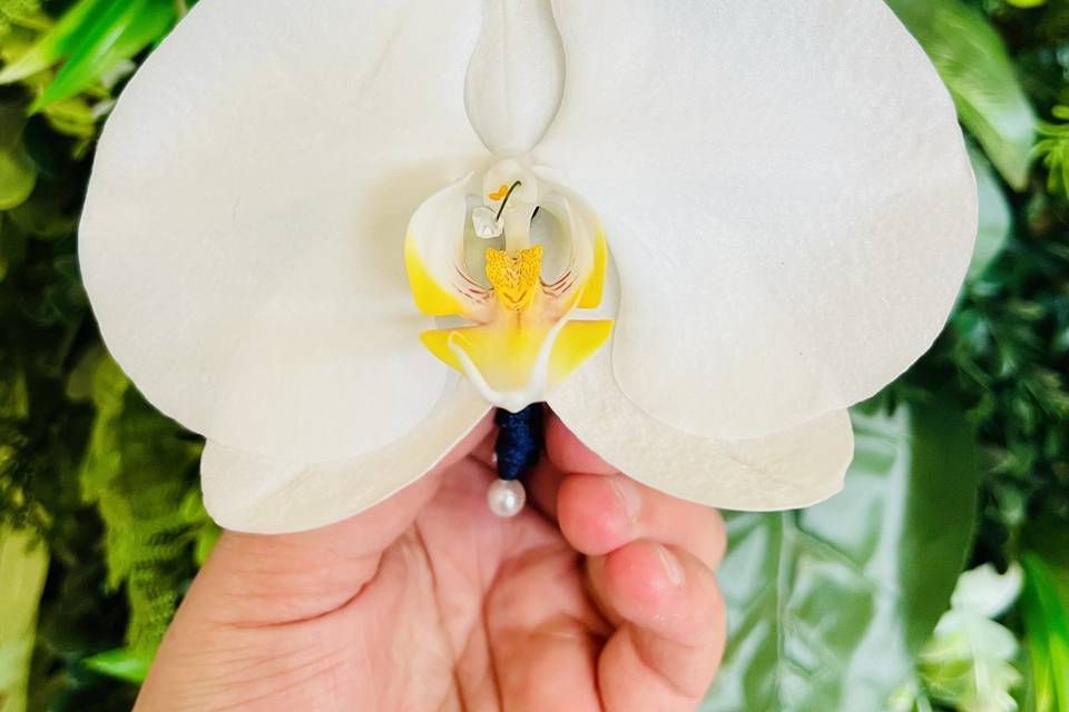 Boutonnière orchidée