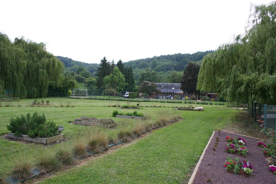 Vue salle du jardin