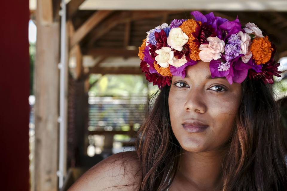 Couronne boho tropical