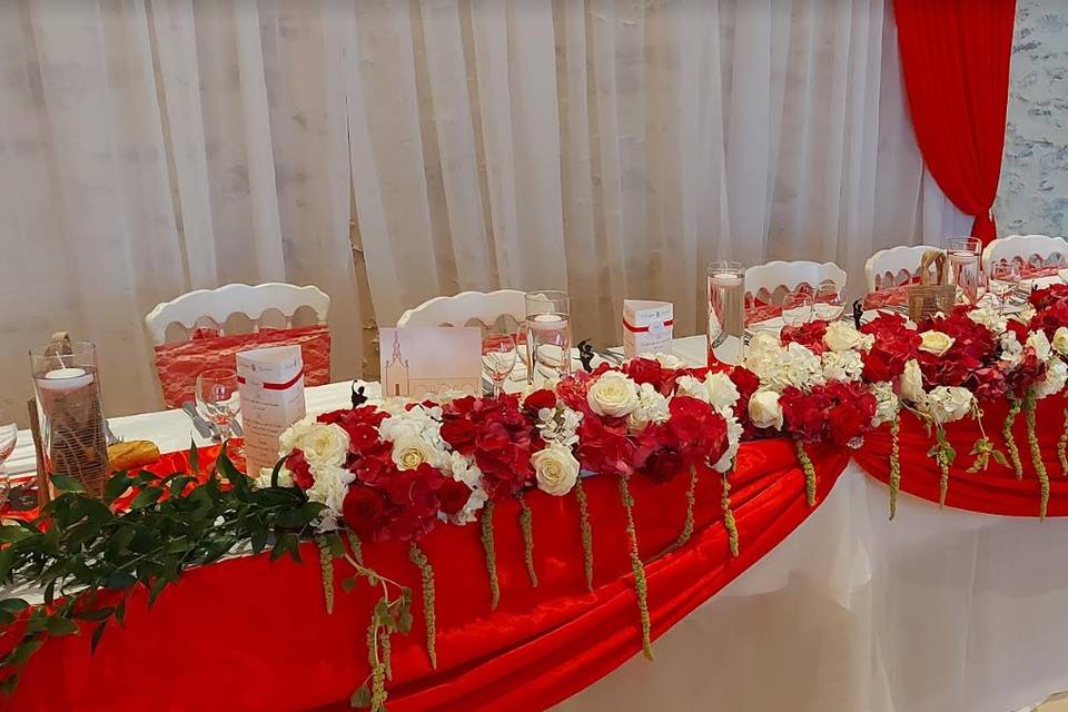 La table des mariés