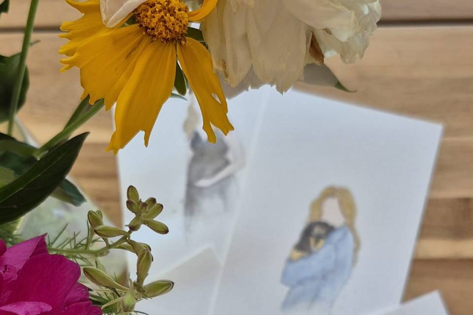 Portraits aquarelle