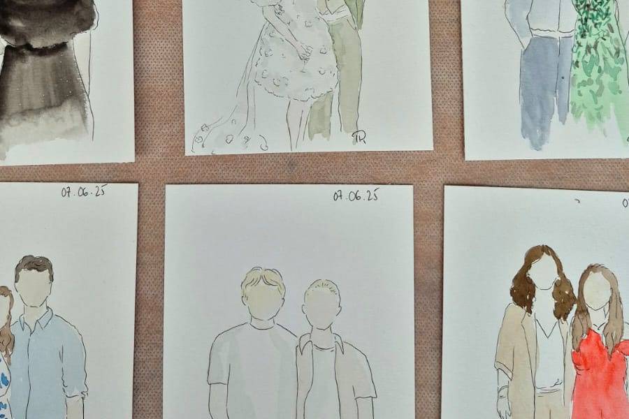 Aquarelle mariage