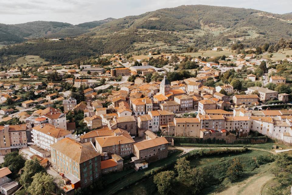 Drone village natale