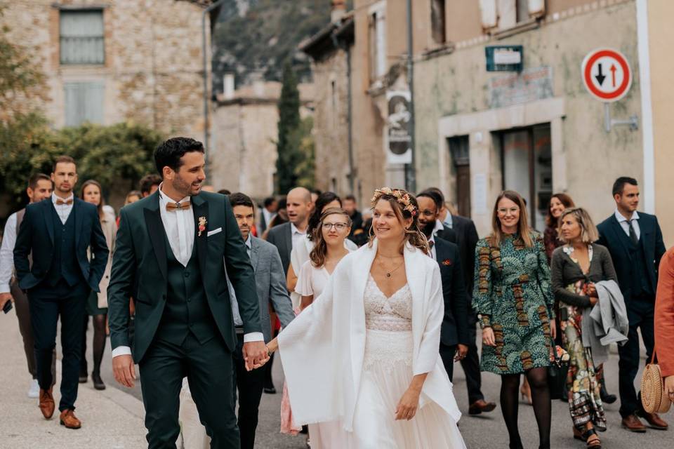 Le chemin jusqu'à l'église