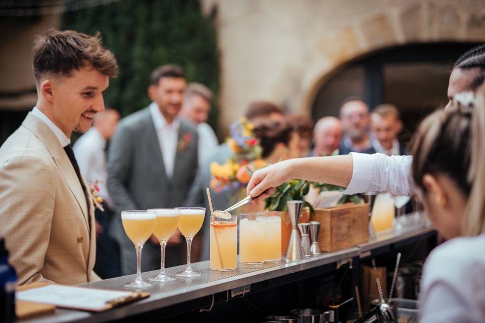 Vin d’honneur avec bar à cockt