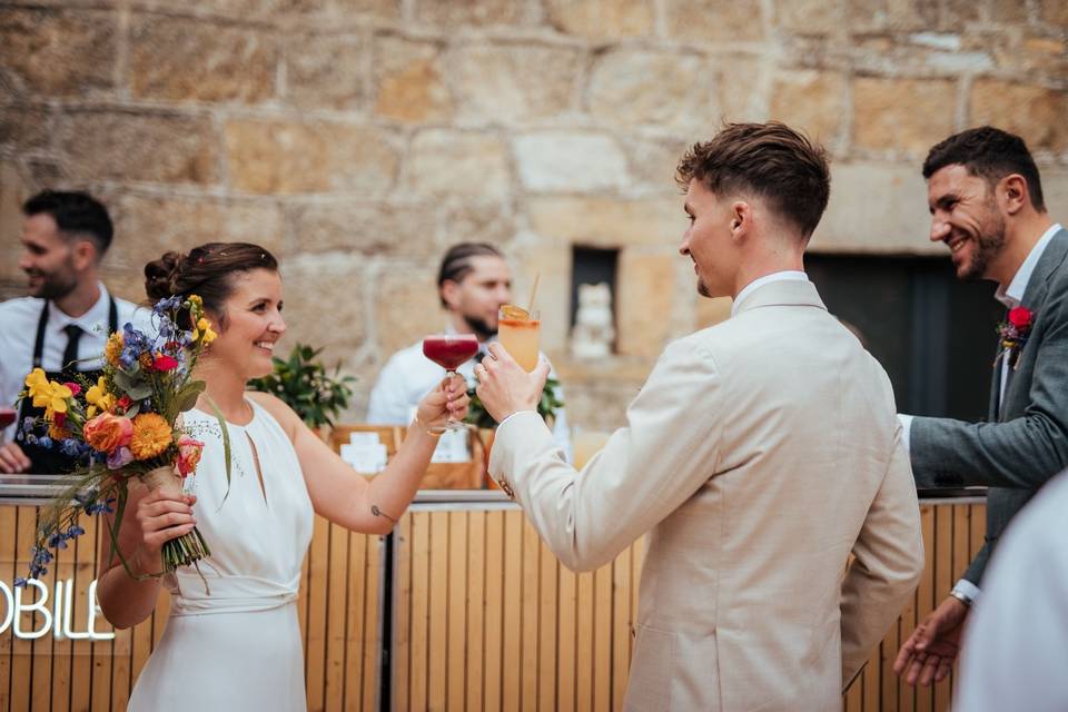Bar à cocktails pour mariage à