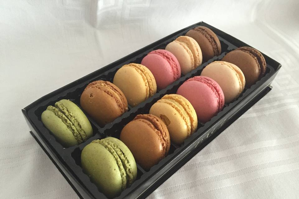 Assortiment de macarons offerts