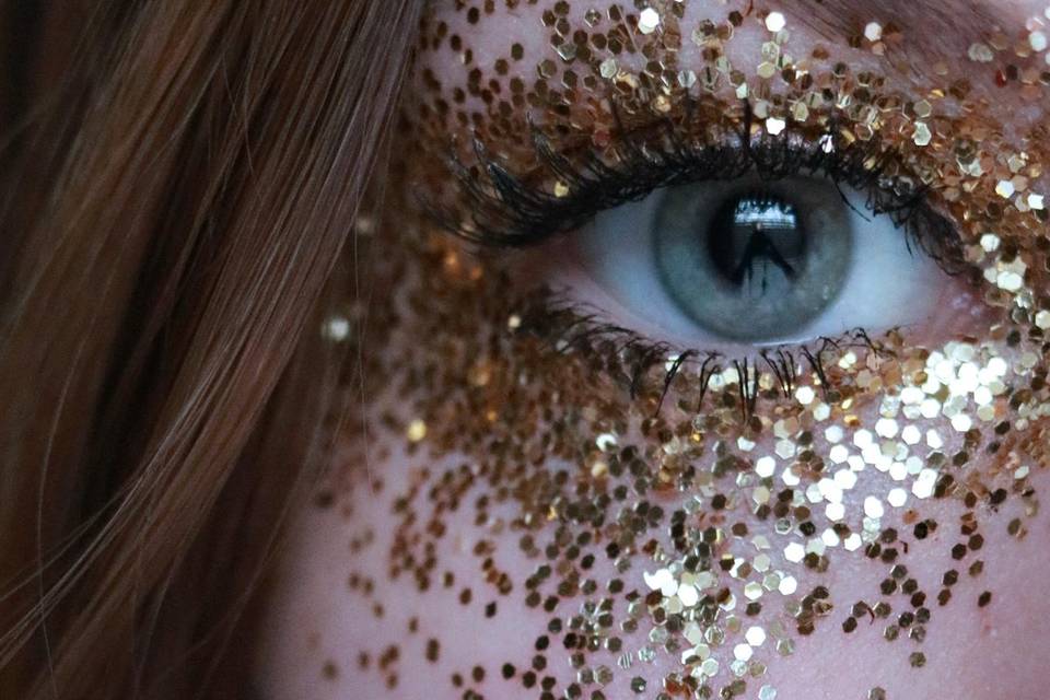Idée maquillage paillettes