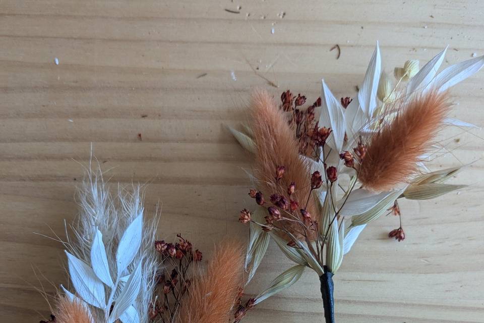 Boutonnières, barrette cheveux