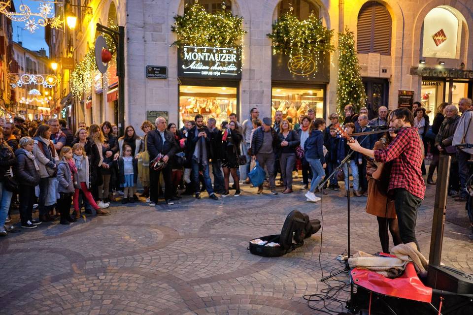 Busking with Marie