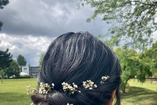 Romantic Low Bun Hairstyle