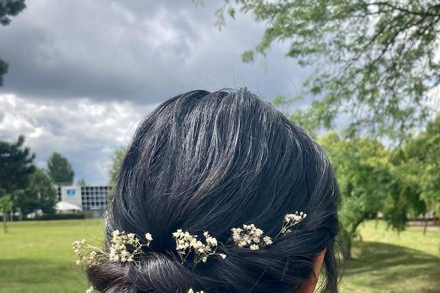 Romantic Low Bun Hairstyle