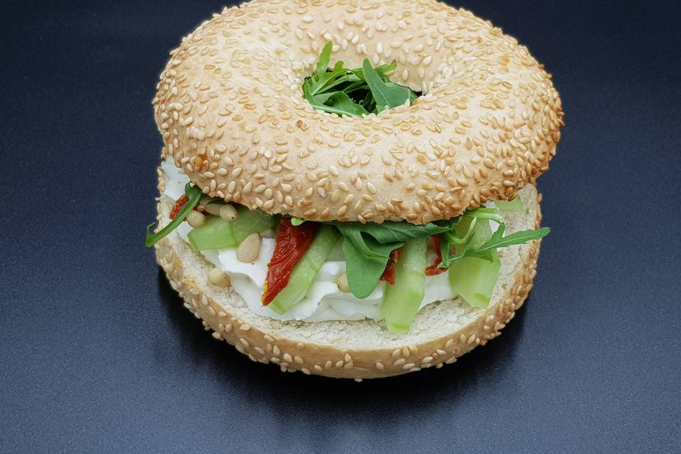 Bagel chèvre et miel