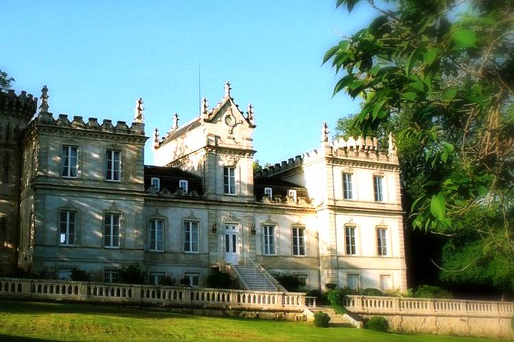 Côté parc du château