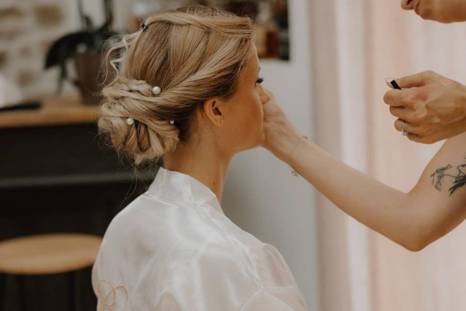 Maquillage coiffure mariée