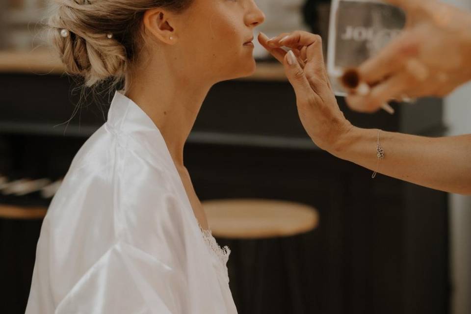 Maquillage coiffure mariée