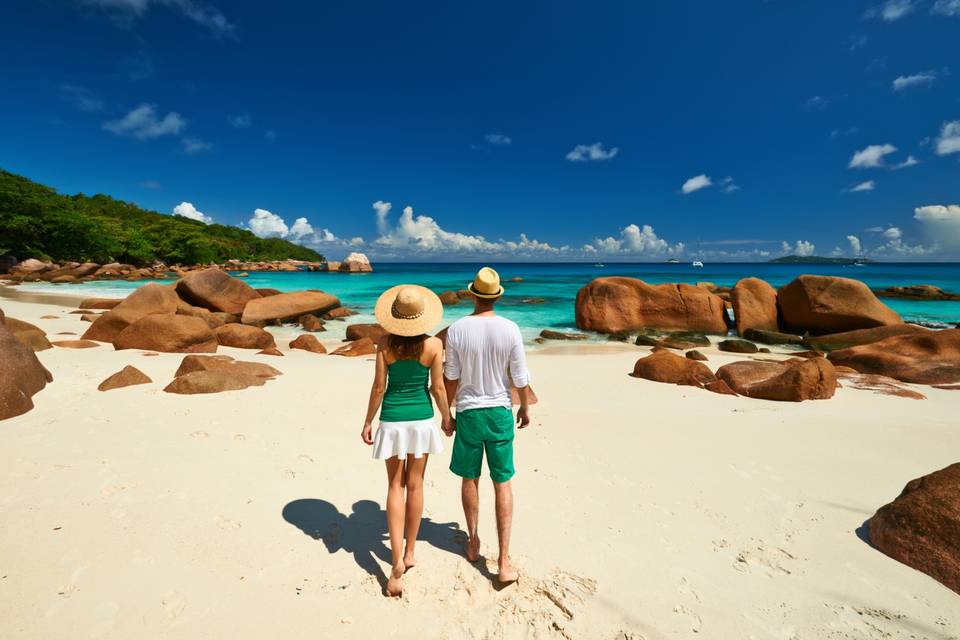 Voyage de noces à la plage