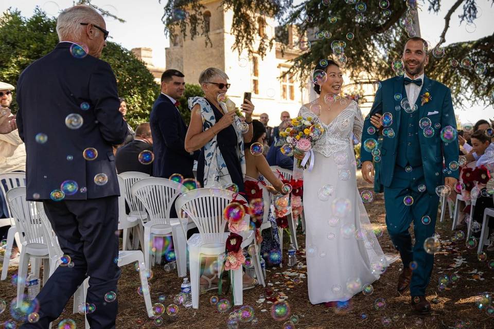 Une mariée radieuse