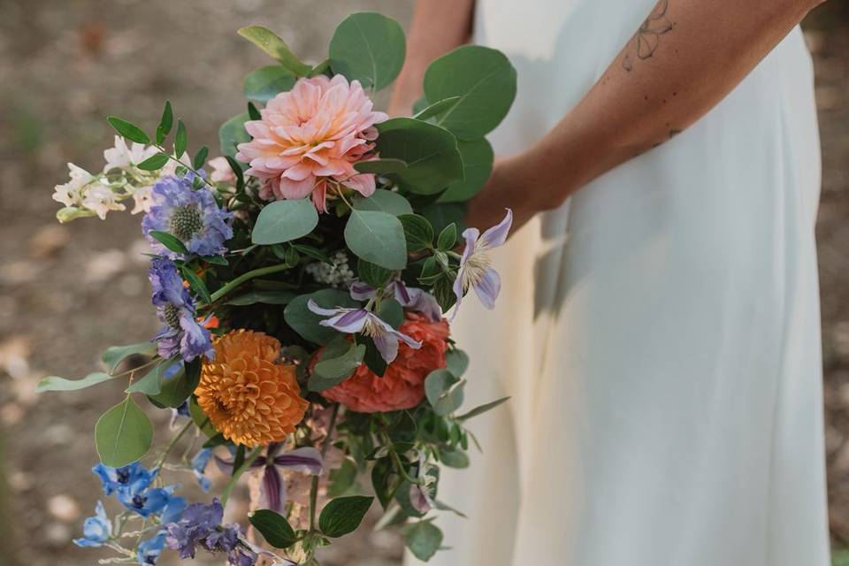 Pastel and a touch of blue