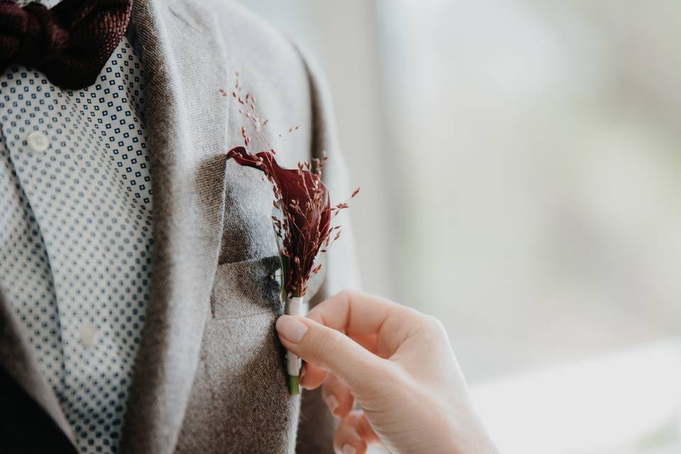 Autumn bride bouquet