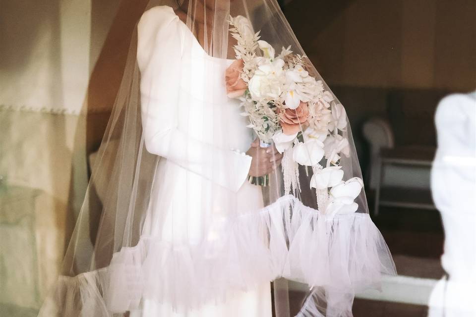 Modern Hydrangea Bride Bouquet