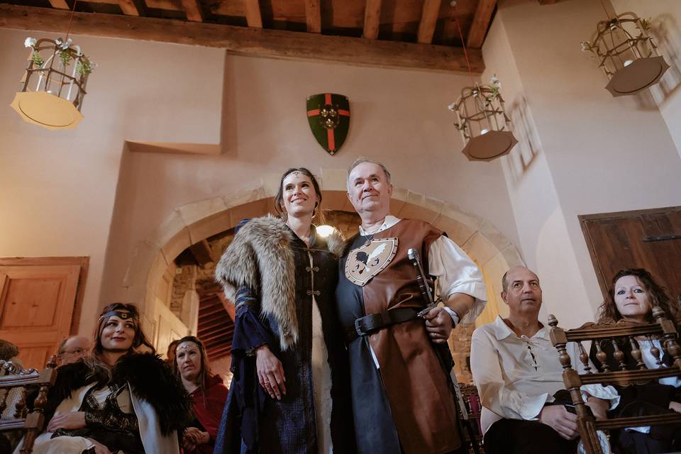 Cérémonie mariage médiéval