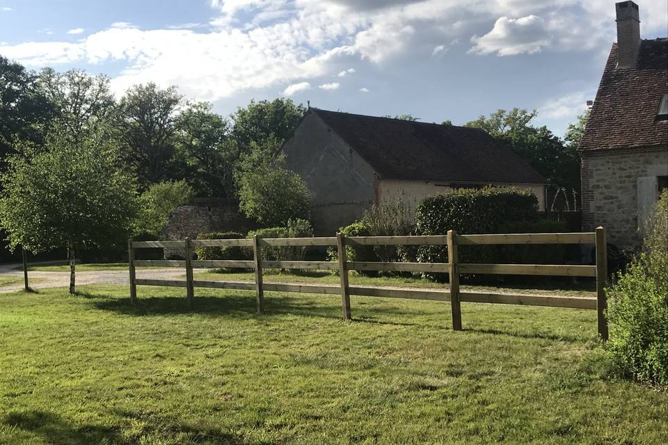 L’accès depuis le parking