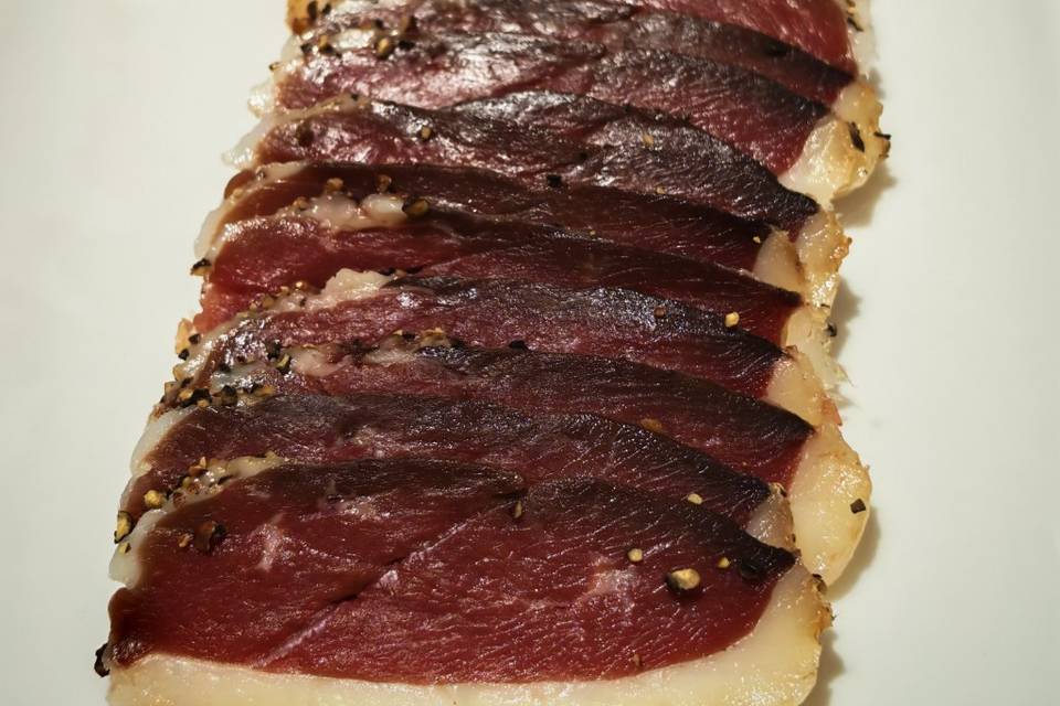Magret séché fumé maison