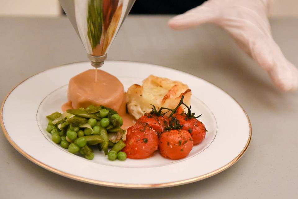 Pavé de veau sauce forestière