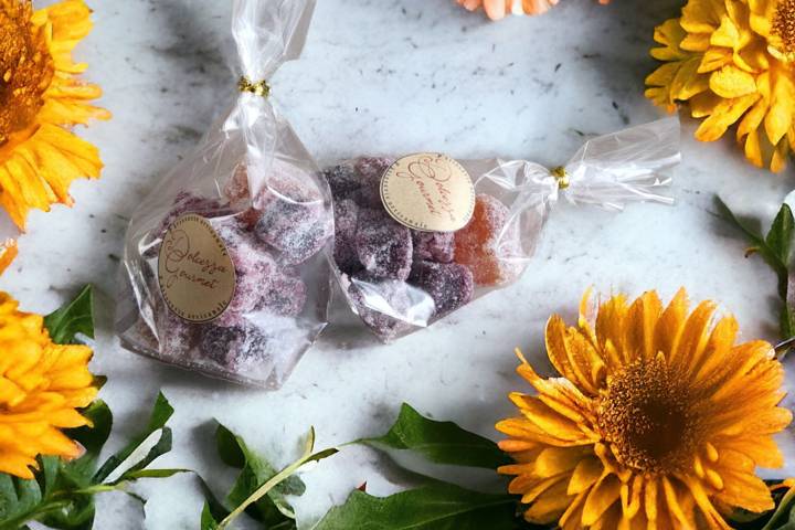 Sachet de pâte de fruits