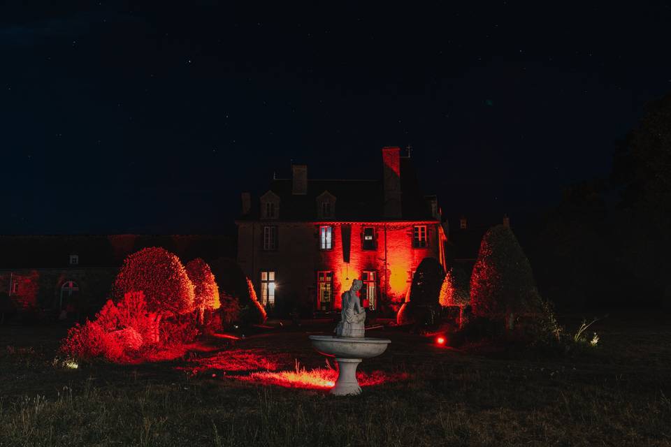 Château éclairé