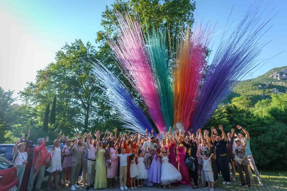 Fusées de couleur