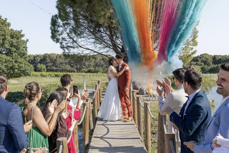 Feux d'artifices de jour