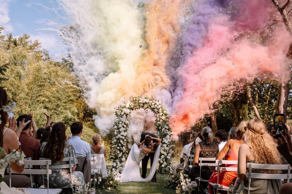 Feux d'artifices de jour