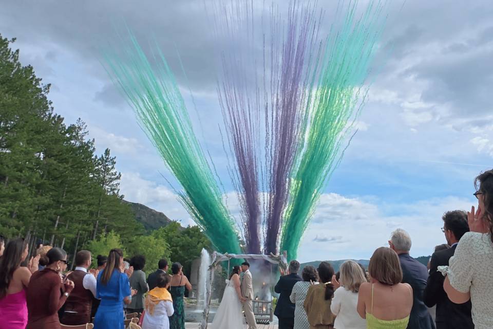 Fusées de couleurs