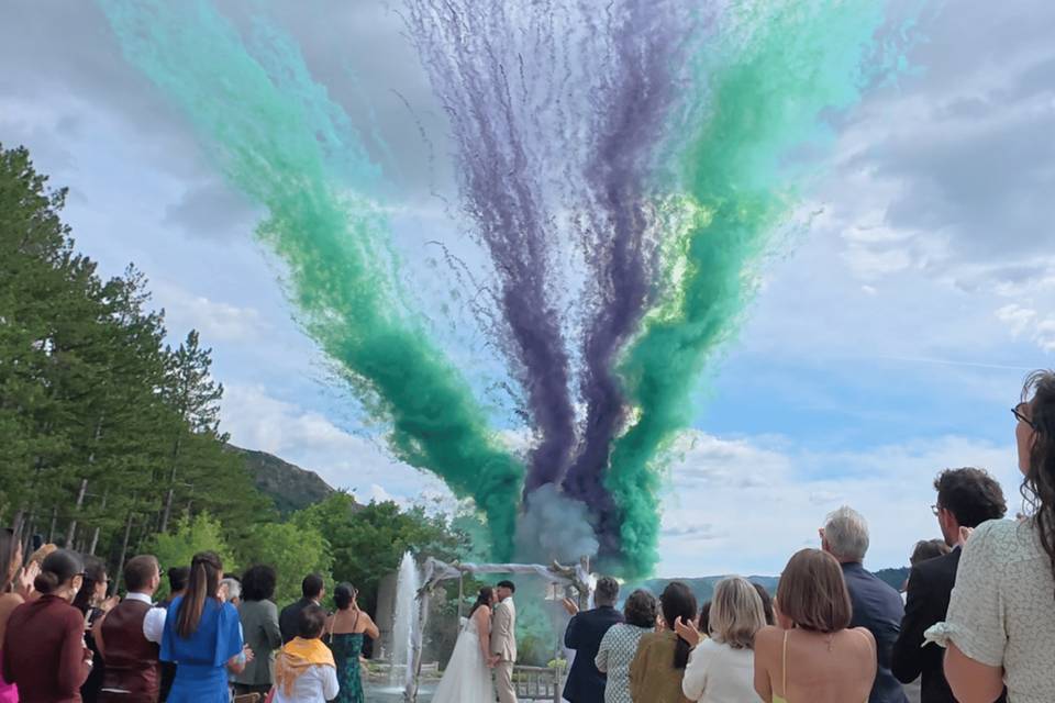 Fusées de couleur