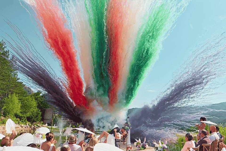Fusées de couleurs