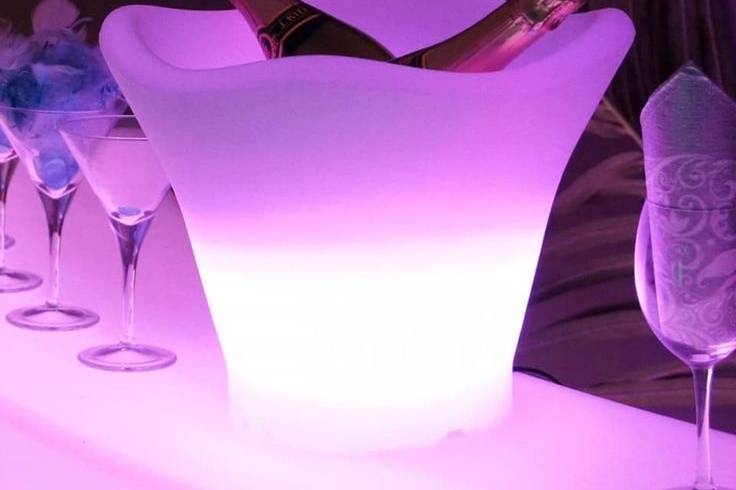 Sceau à Champagne lumineux