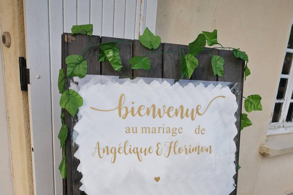 Panneau de bienvenue