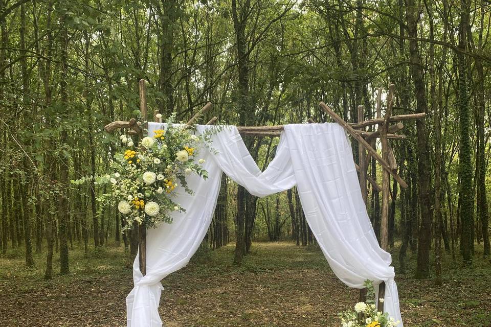 Arche jaune et blanche