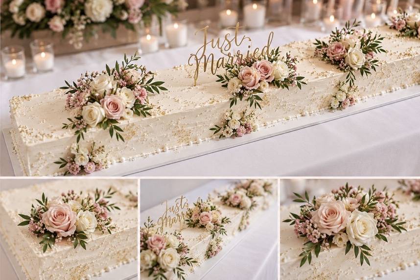 Long slab cake