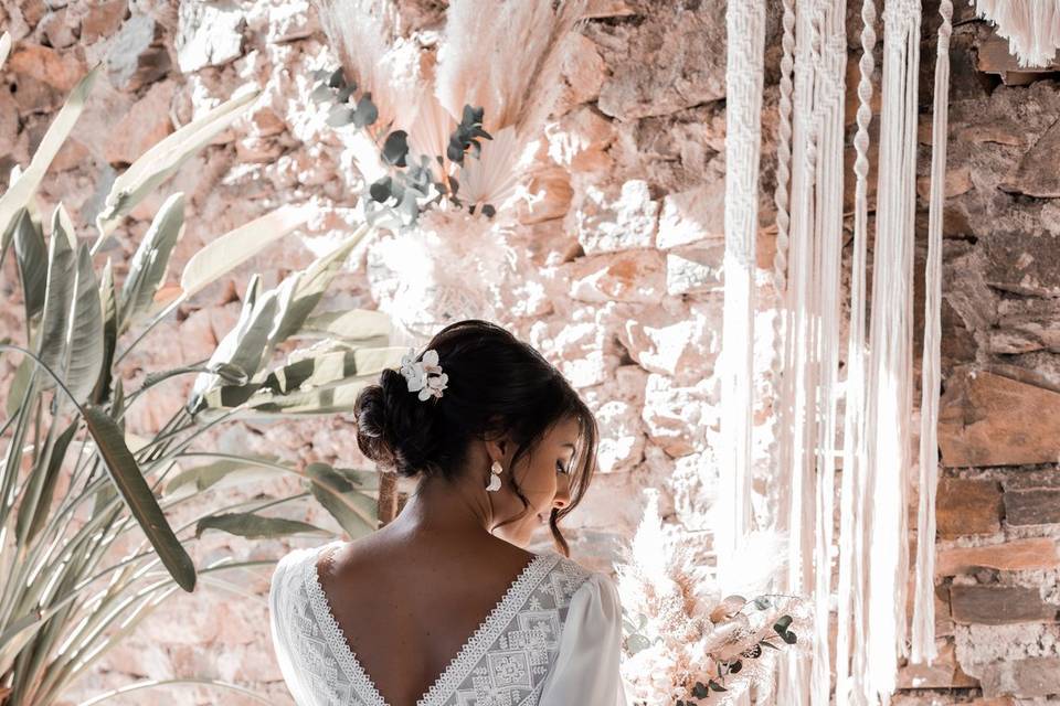 Chignon bas glam