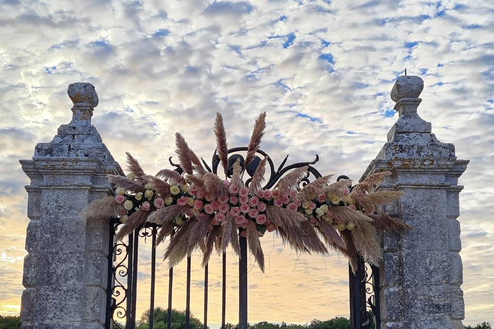 Entrée dans les jardins